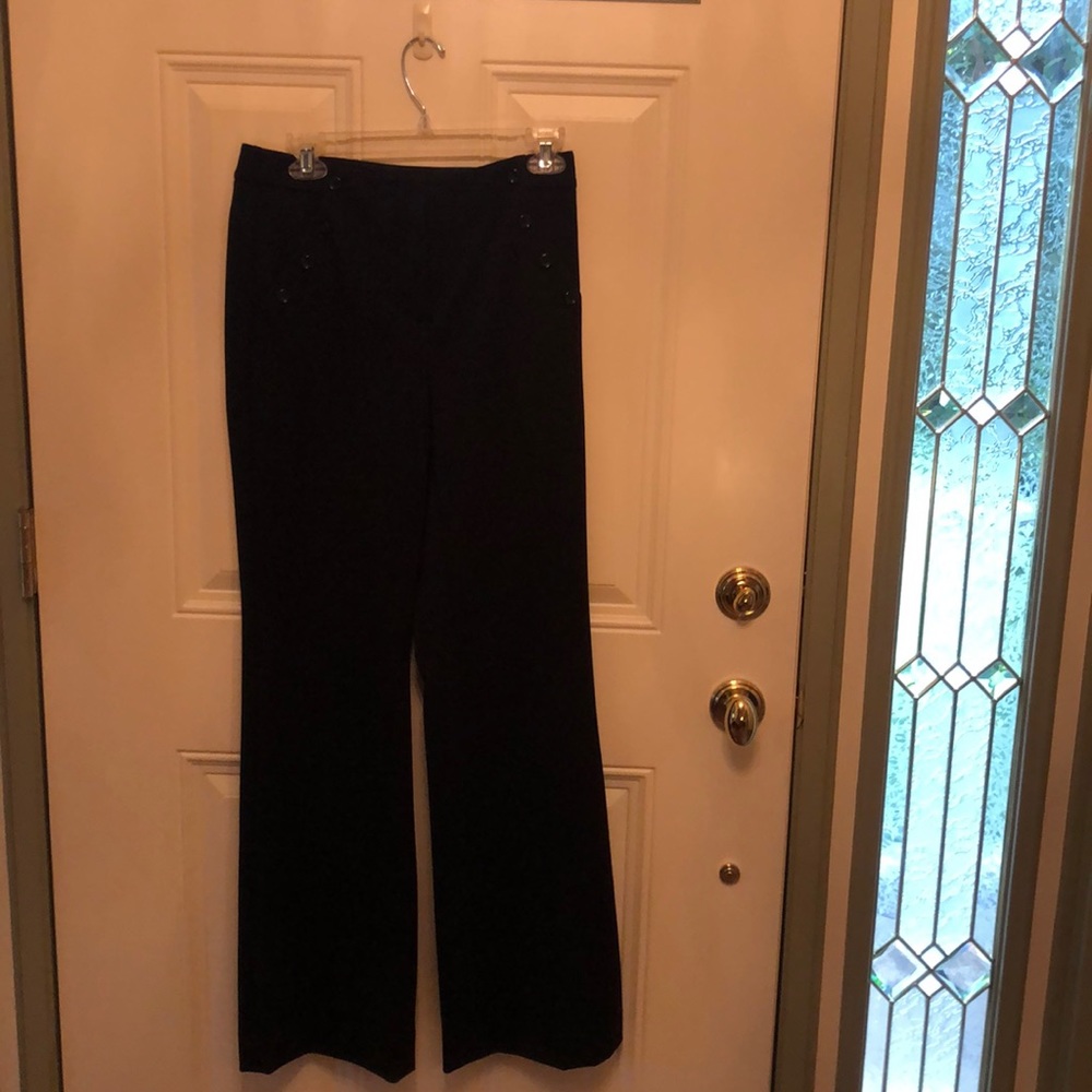 Wide leg black suite pants
